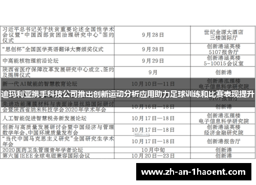 迪玛利亚携手科技公司推出创新运动分析应用助力足球训练和比赛表现提升